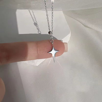 Fashion Four Stars Necklace Simple and Elegant