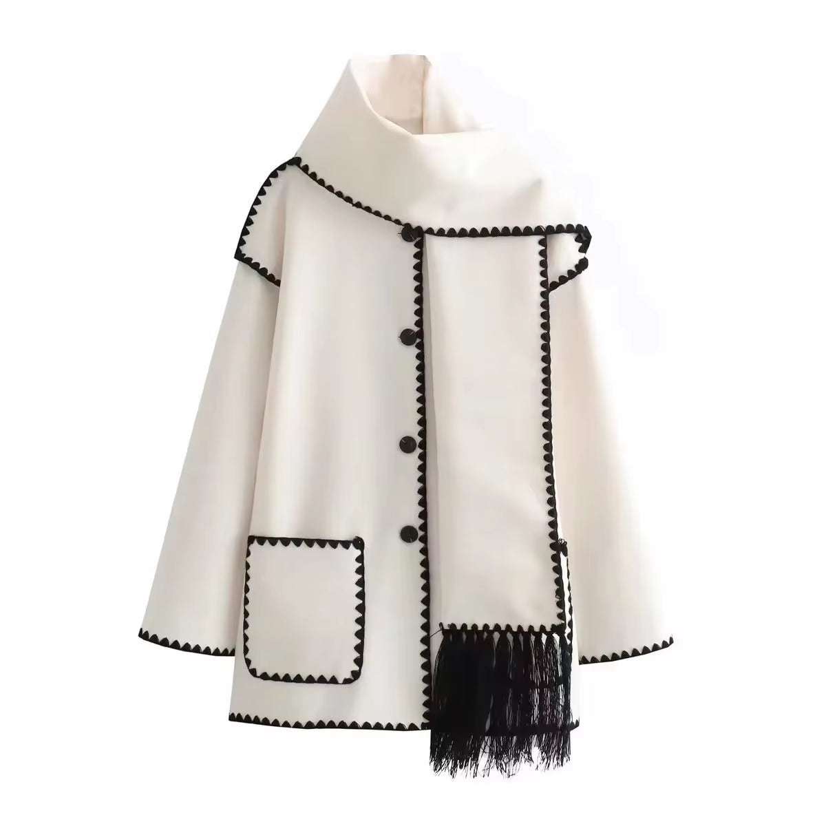 Elegant Scarf Jacket